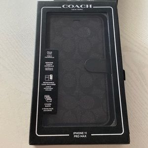 Coach IPhone 11 Pro Max Wallet and case.